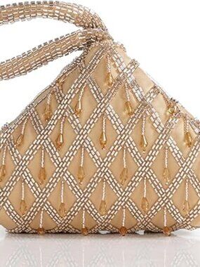 Evening Bag Sparkly Beads Prom Wedding Party Brand New !!